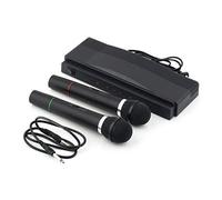 tempo di saldi Kit de par de micrófonos inalámbricos con Receptor Profesional para Karaoke.