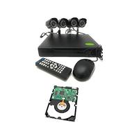 Tempo DI SALDI Kit de videovigilancia Dvr 4 Canales + 4 cámaras infrarrojas + Disco Duro de 500 GB