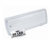 TEMPO DI SALDI Lámpara de emergencia con 50 LED completa de empotrar y batería de luz blanca de 4 W