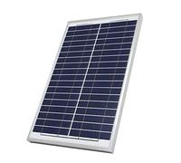 TEMPO DI SALDI Panel solar fotovoltaico monocristalino de 20 W 21 V con pinzas de sujeción