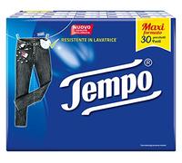 Tempo Fazzoletti Tempo - Pañuelos de bolsillo - 4 capas - 30 paquetes de 9 pañuelos - 780 g