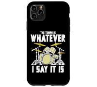 Tempo Is Whatever I Say It Is Retro Drum Grunge Vintage Carcasa para iPhone 11 Pro MAX