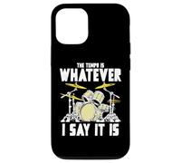 Tempo Is Whatever I Say It Is Retro Drum Grunge Vintage Carcasa para iPhone 12/12 Pro