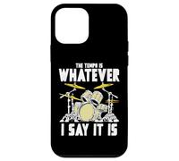Tempo Is Whatever I Say It Is Retro Drum Grunge Vintage Carcasa para iPhone 12 Mini