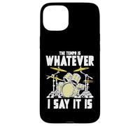 Tempo Is Whatever I Say It Is Retro Drum Grunge Vintage Carcasa para iPhone 15 Plus