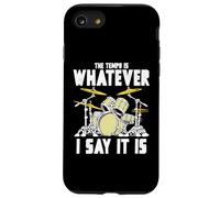 Tempo Is Whatever I Say It Is Retro Drum Grunge Vintage Carcasa para iPhone SE (2020) / 7/8