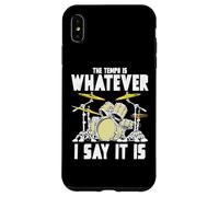Tempo Is Whatever I Say It Is Retro Drum Grunge Vintage Carcasa para iPhone XS MAX