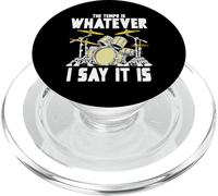 Tempo Is Whatever I Say It Is Retro Drum Grunge Vintage PopSockets PopGrip para MagSafe