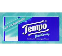 Tempo Pañuelos Breathe Easy con mentol refrescante (paquete de 6, total 480)