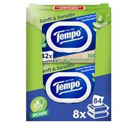 Tempo Papel Higiénico húmedas suave y sensible, 16 x 42 Toallitas