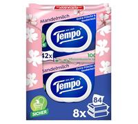 Tempo Papel higiénico, leche de almendras y pantenol, paquete de 16 (8 x 2 x 42 unidades)