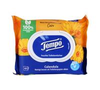 Tempo Toallitas húmedas para el baño, con caléndula y manzanilla, 1 paquete de 42 toallitas húmedas (16 x 3200 g)