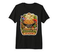 Temporada Boricua Arroz con Gandules Camiseta Premium