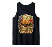Temporada Boricua Arroz con Gandules Camiseta sin Mangas