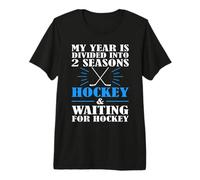 Temporada de Hockey de 2 Temporadas Esperando Hockey Temporada Camiseta Premium