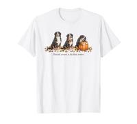 Temporada de otoño de Franela de Bernese Mountain Dogs Camiseta