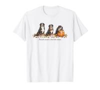 Temporada de otoño de Franela de Bernese Mountain Dogs Camiseta gráfica económica