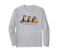 Temporada de otoño de Franela de Bernese Mountain Dogs Manga Larga