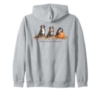 Temporada de otoño de Franela de Bernese Mountain Dogs Sudadera con Capucha