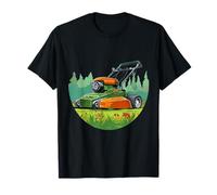 Temporada de primavera de jardinero con divertido cortacésped Camiseta