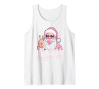 Temporada de trineos de Santa Peace Sign Pink Hot Girl Camiseta sin Mangas