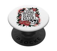 Temporada Espeluznante Divertida Que inspiras a mi Asesino en Serie Interior PopSockets PopGrip Adhesivo