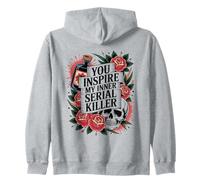 Temporada Espeluznante Divertida Que inspiras a mi Asesino en Serie Interior Sudadera con Capucha
