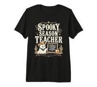 Temporada Espeluznante Profesora Linda Vaquera Occidental Fantasma Halloween Camiseta Premium