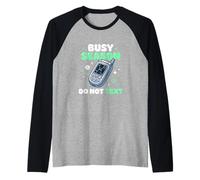 Temporada ocupada No Enviar Mensajes de Texto Auditoría de impuestos financieros Contador Camiseta Manga Raglan