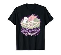 Temporada Suave y Espeluznante Cozy Fall Vibes Halloween Tea Party Camiseta
