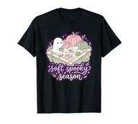 Temporada Suave y Espeluznante Cozy Fall Vibes Halloween Tea Party Camiseta gráfica económica