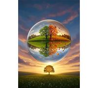 Temporadas Puzzle de 700 Piezas para Adultos, Rompecabezas Adultos 700 Piezas Gotas de rocío Incluye Póster, Entretenimiento Educativo, Juego de Habilidad para Toda La Familia, Medidas:52x38cm