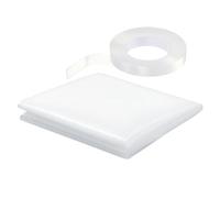 Temporary Car Window Cover, PVC Transparent Wrap 31in X 3.9ft with Double-Sided Tape for Broken Vehicle, Winter, Sun, Cold Weather, Indoor, Outdoor, Fix, Weatherproof Shield