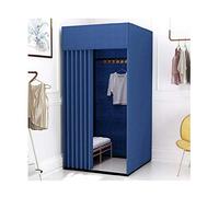 Temporary Dressing Room for Clothing Shop - Metal Frame Privacy Booth with Easy Assembly, Versatile Display Stand & Shelves for Enhanced Retail Experience