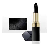 Temporary Hair Coloring Stick,3 In 1 Plant Hair Dye Stick,Natural Hairline Shadow Stick,Quickly Cover Up Grey Hair,Portable Hair Dye Stick (Black)