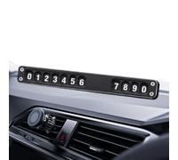 Temporary Parking Number Plate - 5.75in Alloy Car Dashboard Display Sign