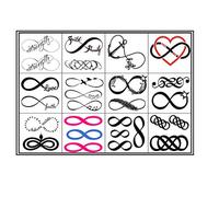 Temporary Tattoos collection Collezione di tatuaggi temporanei (Tatuaje Infinito Infinity Tattoo)