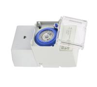 Temporizador 110-230v en la pared Temporizador de interruptor de 24 horas Temporizador mecánico analógico Manual/Interruptor de tiempo del controlador automático