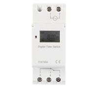 Akozon Temporizador 12v DC THC 30A Interruptor Temporizador Digital Interruptor de Control de Tiempo electrónico programable Temporizador programable Interruptor de Tiempo (12V)