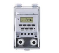 Temporizador 30A resistente al agua, controlador de interruptor de tiempo de 220V, configurado en segundos, 32 grupos de temporizador encendido y apagado, for luz, bomba de agua(30A Timer 3pcs)