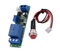 Temporizador ajustable de 12 V, módulo de apagado, relé de temporización, conmutación de tiempo, retardo de 1 a 10 segundos para equipos de automatización, repetición de potencia