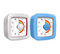 Temporizador Analógico Visual: Cuenta Regresiva De 60 Minutos, Disco De Flujo De Tiempo, Mecanismo De Cuarzo Silencioso | Para La Escuela, Aula, Estudio, Sala De Exámenes, Cocina, Cocina, Chef, Hornea