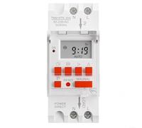 Temporizador astronómico digital TM919TK con control automático de amanecer y atardecer 30A 85-265VAC Calendario incorporado 8 ajustes de programa para sistema de control de iluminación interior y