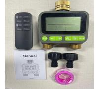 Temporizador automático de agua con sistema de goteo remoto, temporizador | Mando a distancia RF, 8 programas automáticos, modo de retardo de lluvia, IP65 resistente a la intemperie, pantalla LCD