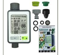 Temporizador automático de riego con sensor de lluvia y pantalla LCD grande para Smart para riego de jardín y opción de control manual
