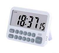 Temporizador con reloj LCD grande de 99 horas con reloj grande