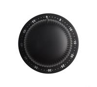Temporizador de 60 minutos, acero inoxidable, compacto, 7,9 cm de ancho | Mecánico, sin pilas, capacidad de 60 minutos, más alto 70 dB, duradero