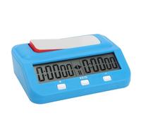 Temporizador de Ajedrez, Reloj de Ajedrez Bono Básico Profesional Retraso Tiempo Positivo Alarma Función de Memoria Temporizador de Ajedrez Digital para Juegos de Mesa (BLUE)