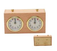 Temporizador de ajedrez Reloj de ajedrez Temporizador analógico de Madera Temporizador mecánico Cuenta hacia Abajo para la Competencia, Juguetes.