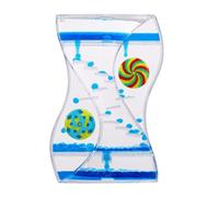 Temporizador de Arena Líquido Burbujeador Reloj de Arena Temporizador Juego Sensorial Fidget Juguete para Alivio de Estrés Decoración de Escritorio para Niño, Adulto (Azul)